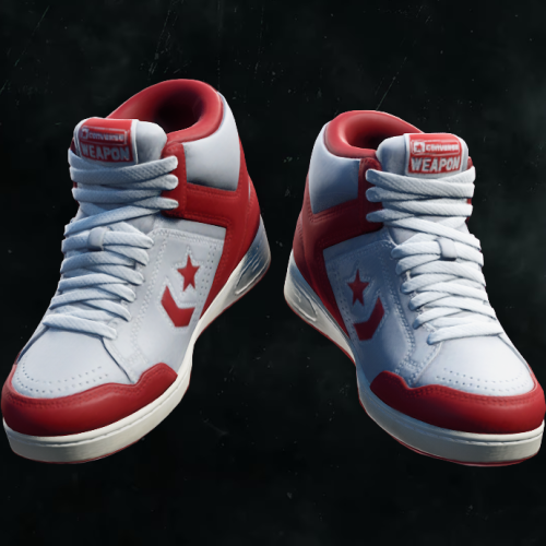 CONVERSE WEAPON MID RED WHITE 001 CUT