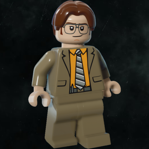 LEGO DWIGHT SCHRUTE 001 CUT
