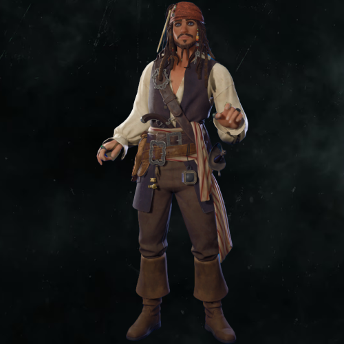 JACK SPARROW 001 HAT OFF CUT