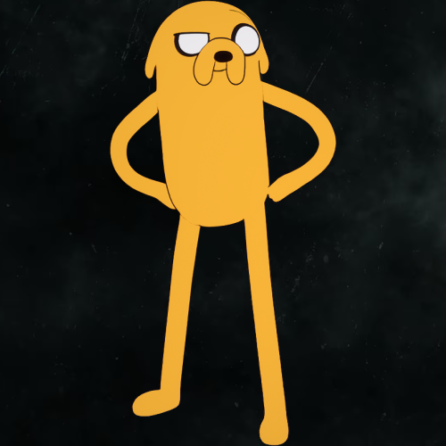 JAKE THE DOG 001 FLAT CUT BY CRAFTDANIMATION