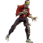 CARTOON ZOMBIE 001 BY CRAFTDANIMATION
