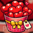 Bucket Of Hearts emote preview
